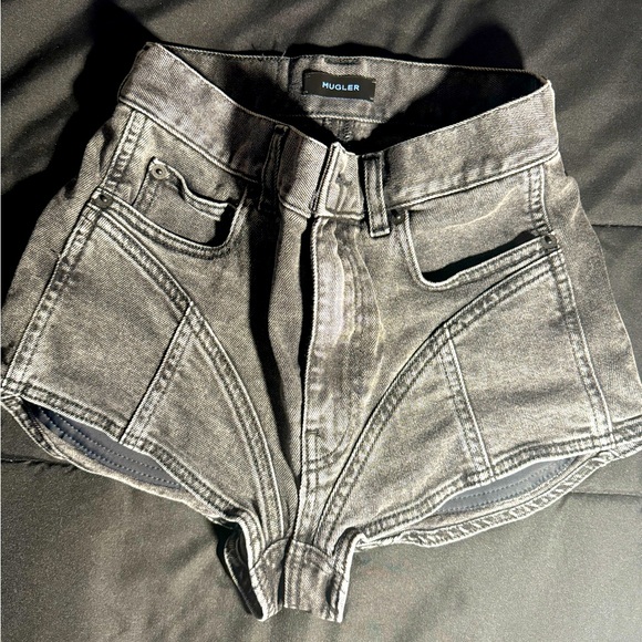 Mugler dark wash shorts - Picture 1 of 6
